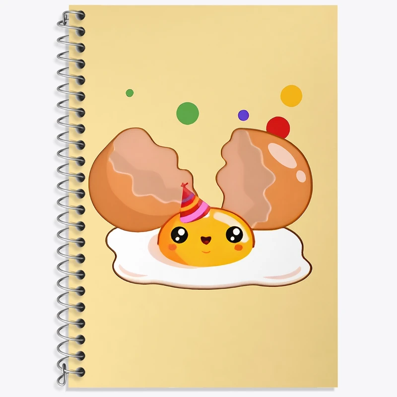 دفتر لغت 50 برگ خندالو طرح تخم مرغ کیوت کد N6475