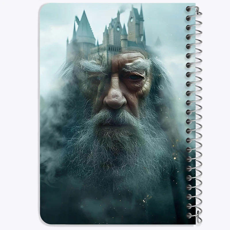 دفتر یادداشت 50 برگ خندالو طرح گندالف هری پاتر (Harry Potter) کد F14191