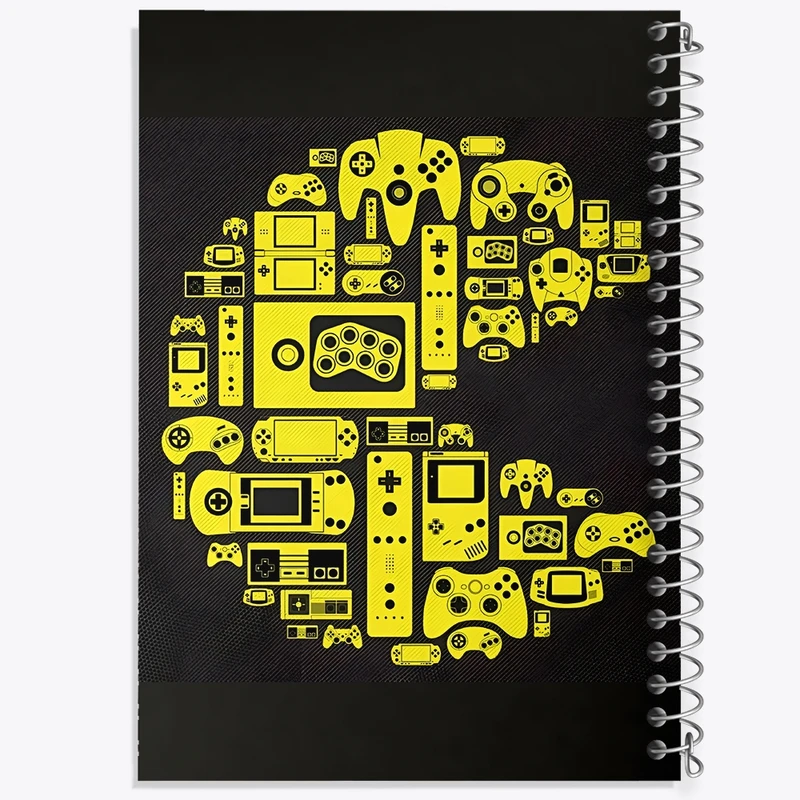 دفتر طراحی 50 برگ خندالو طرح گیمر (Gamer) کد F3985