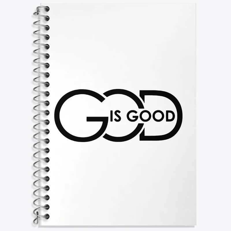 دفتر زبان 50 برگ خندالو مدل سه خط طرح God Is Good کد F11039
