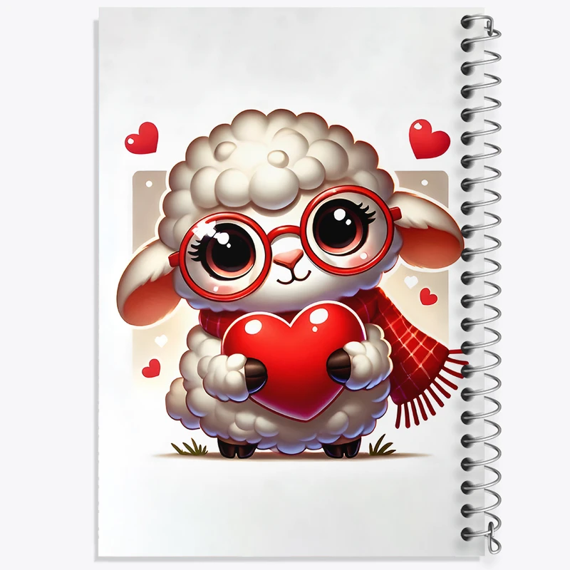 دفتر مشق 100 برگ خندالو طرح گوسفند بامزه کد F11722