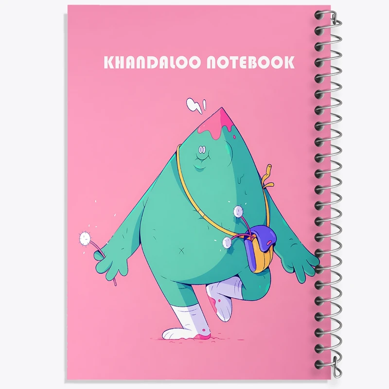 دفتر طراحی 50 برگ خندالو طرح هیولای سبز کد N6227