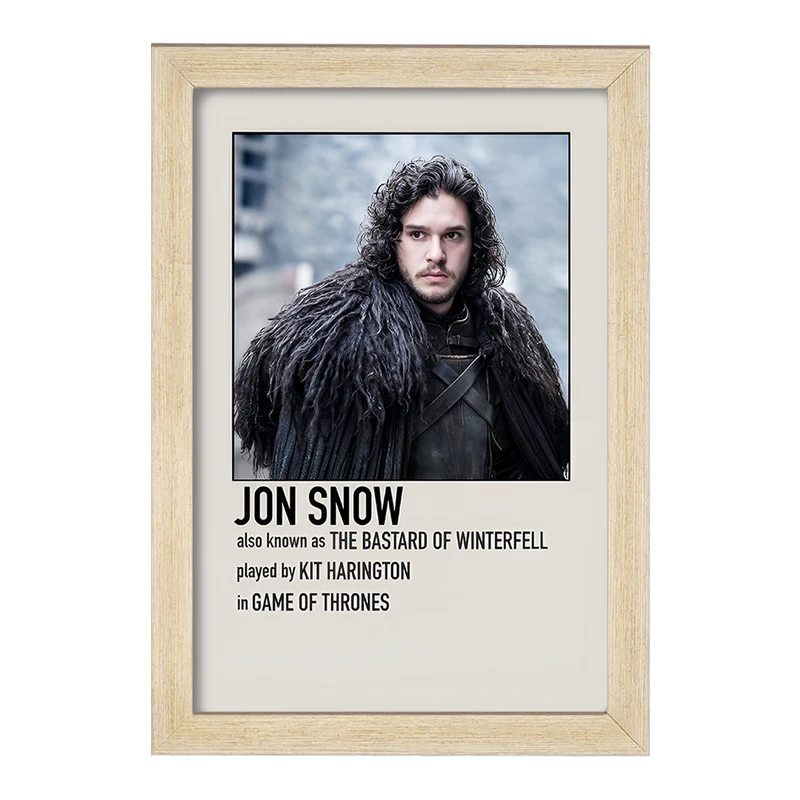 تابلو خندالو طرح جان اسنو (Jon Snow) کد F13378