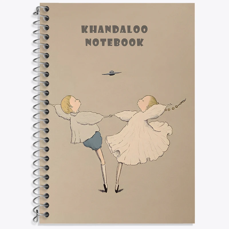 دفتر زبان 50 برگ خندالو مدل دو خط طرح عاشقانه (Lovely) کد N8479