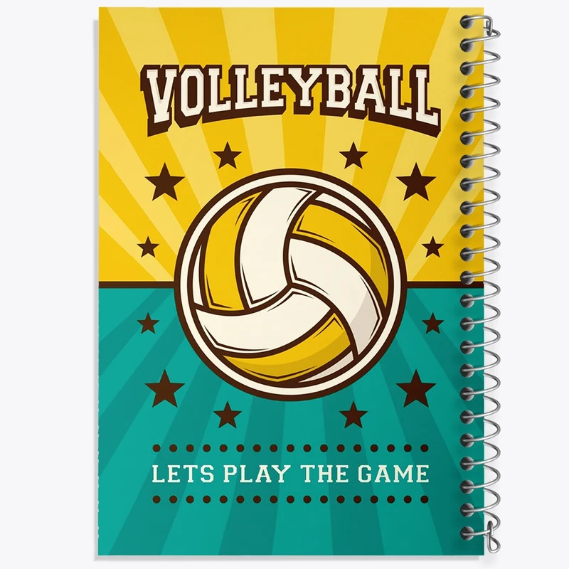 دفتر طراحی 50 برگ خندالو طرح والیبال  کد 10012