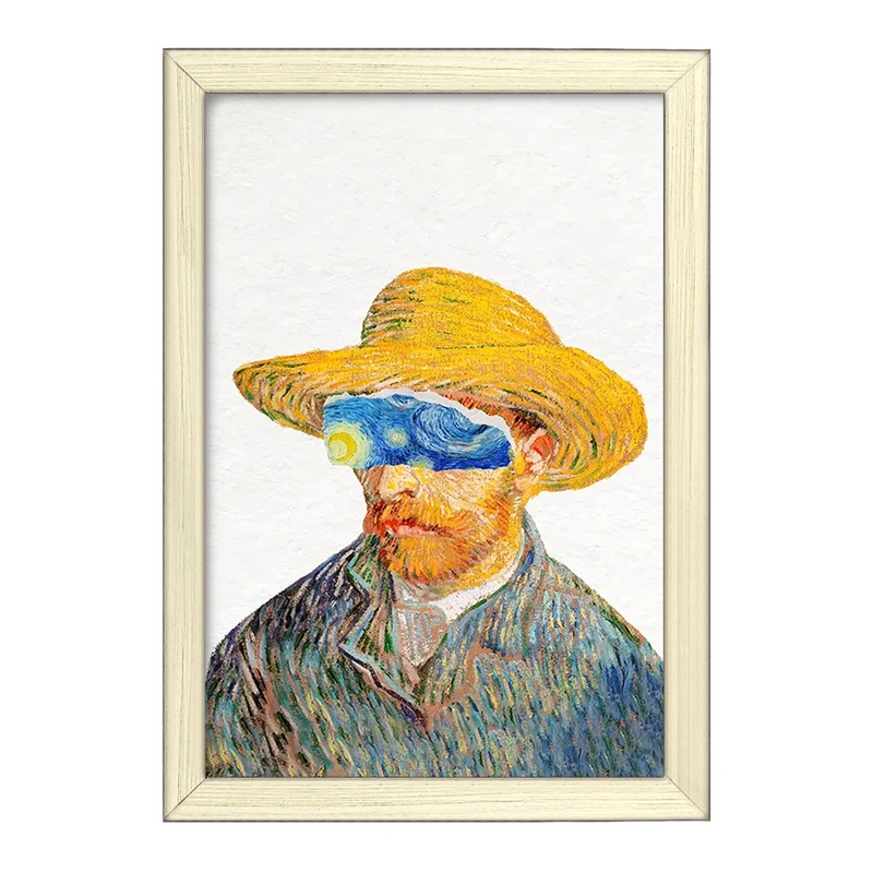 تابلو خندالو طرح ونسان ونگوگ کد 25445