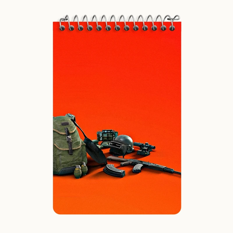 دفتر یادداشت 50 برگ خندالو طرح پابجی (PUBG) کد F10749