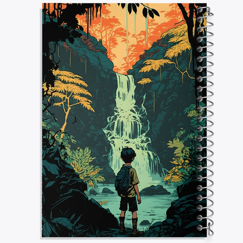 دفتر مشق 50 برگ خندالو طرح پسرک ماجراجو کد F10967