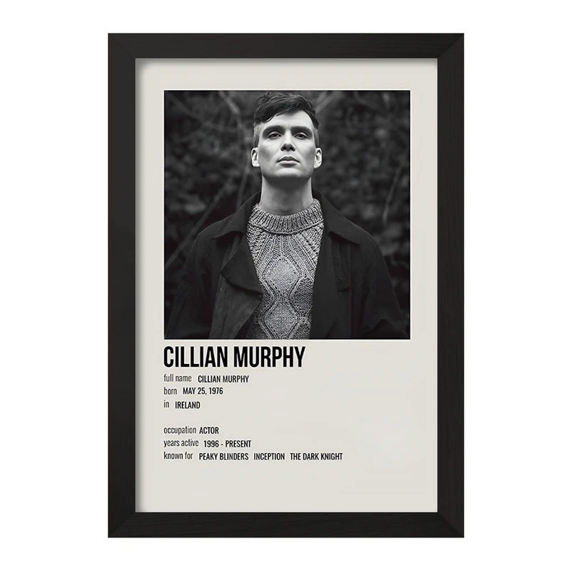 تابلو خندالو طرح کیلین مورفی (Cillian Murphy) کد F13377