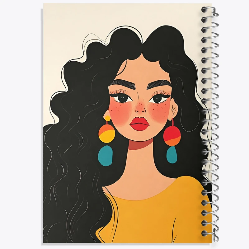 دفتر مشق 100 برگ خندالو طرح دخترانه فانتزی کد N8440