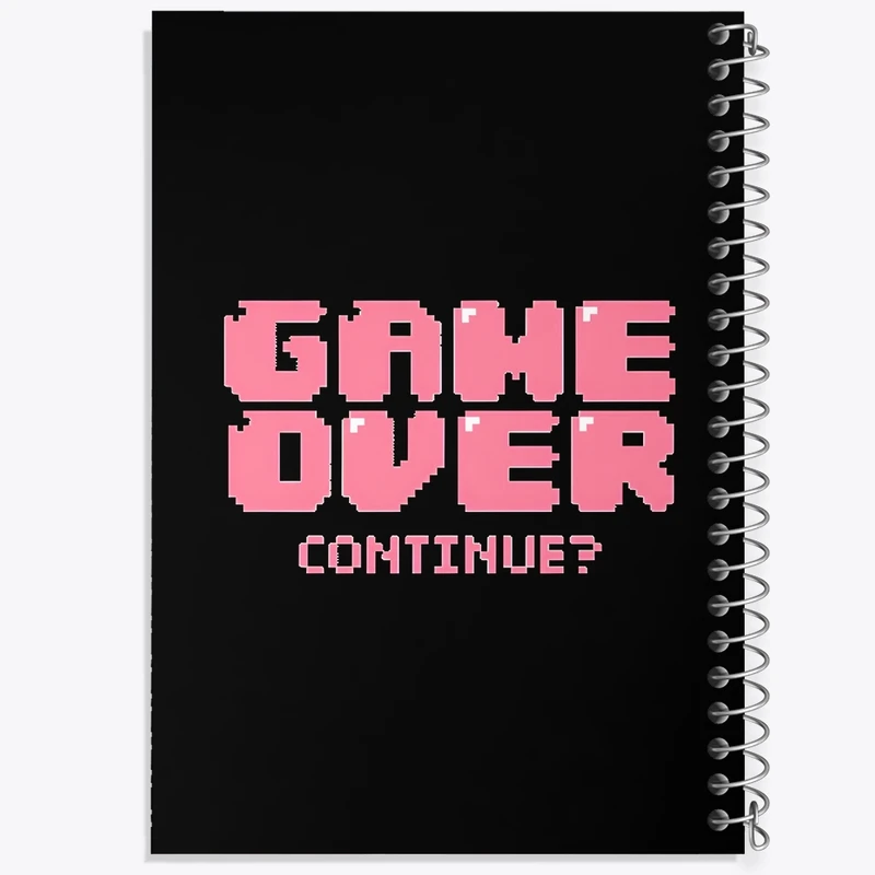 دفتر طراحی 50 برگ خندالو طرح Game Over کد F3983