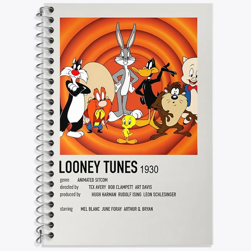 دفتر لغت 50 برگ خندالو طرح نمایش لونی تونز (The Looney Tunes Show) کد F14225