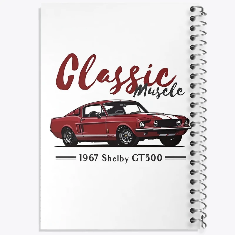 دفتر لیست خرید 50 برگ خندالو طرح ماشین کلاسیک کد F3708