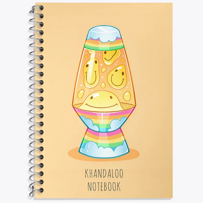 دفتر زبان 50 برگ خندالو مدل سه خط طرح ایموجی (Emoji) کد N8833