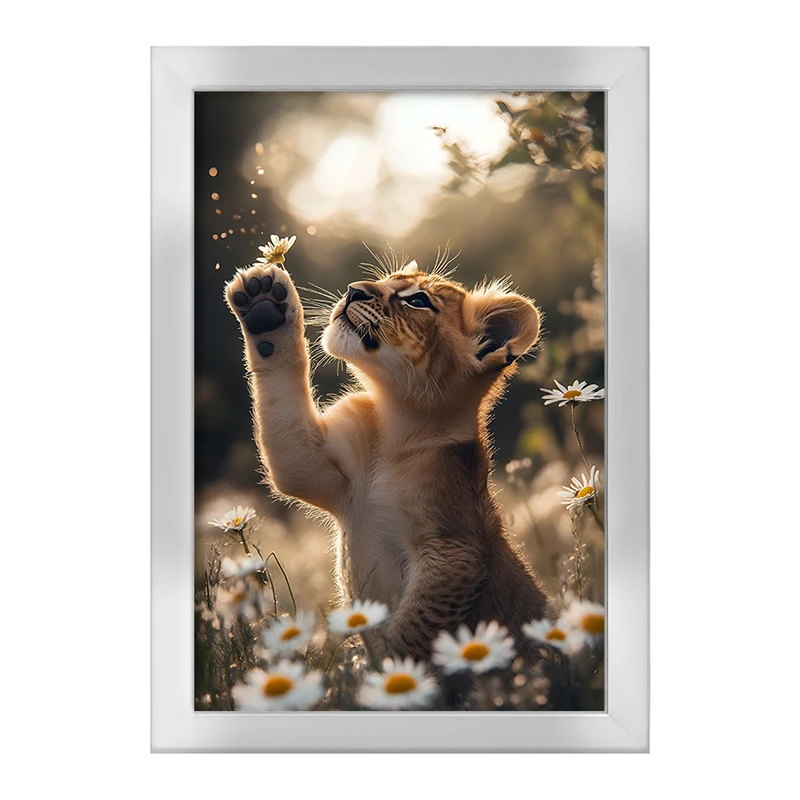 تابلو خندالو طرح توله شیر کد F11105