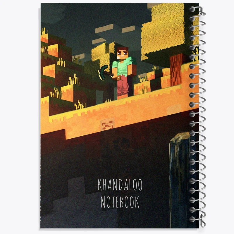 دفتر شطرنجی 50 برگ خندالو طرح بازی ماینکرافت (Minecraft) کد N8792