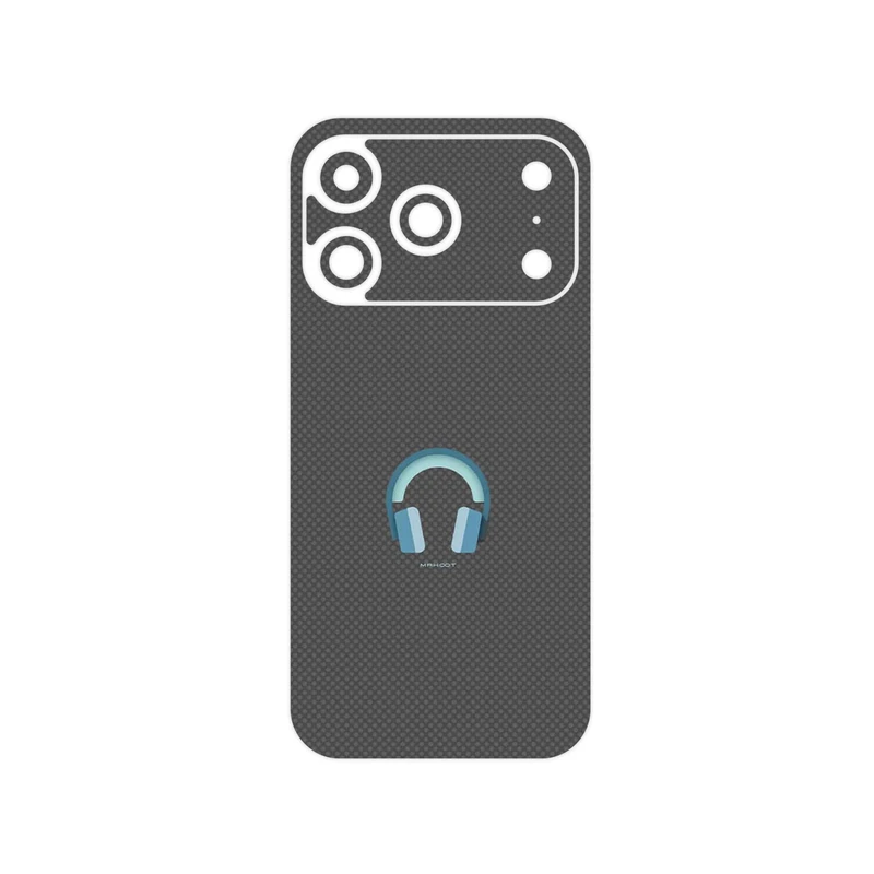 برچسب پوششی ماهوت مدل Minimal Headphone Icon مناسب برای گوشی موبایل اپل iPhone 17 Pro