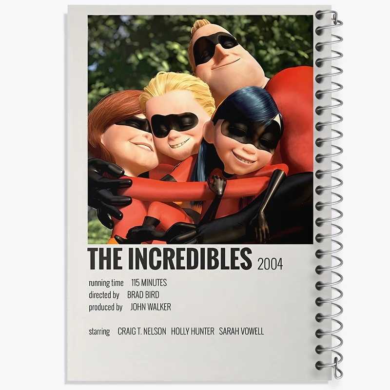 دفتر شطرنجی 50 برگ خندالو طرح شگفت انگیزان (The Incredibles) کد F14209