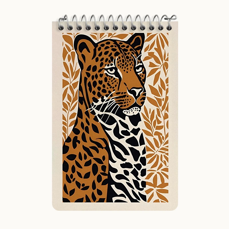 دفتر یادداشت 50 برگ خندالو طرح پلنگ کد F10122