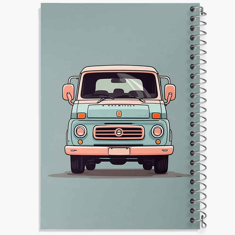 دفتر طراحی 50 برگ خندالو طرح فولکس واگن کد N1419