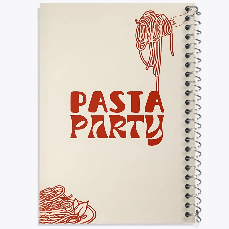 دفتر طراحی 50 برگ خندالو طرح پاستا (Pasta) کد F14147