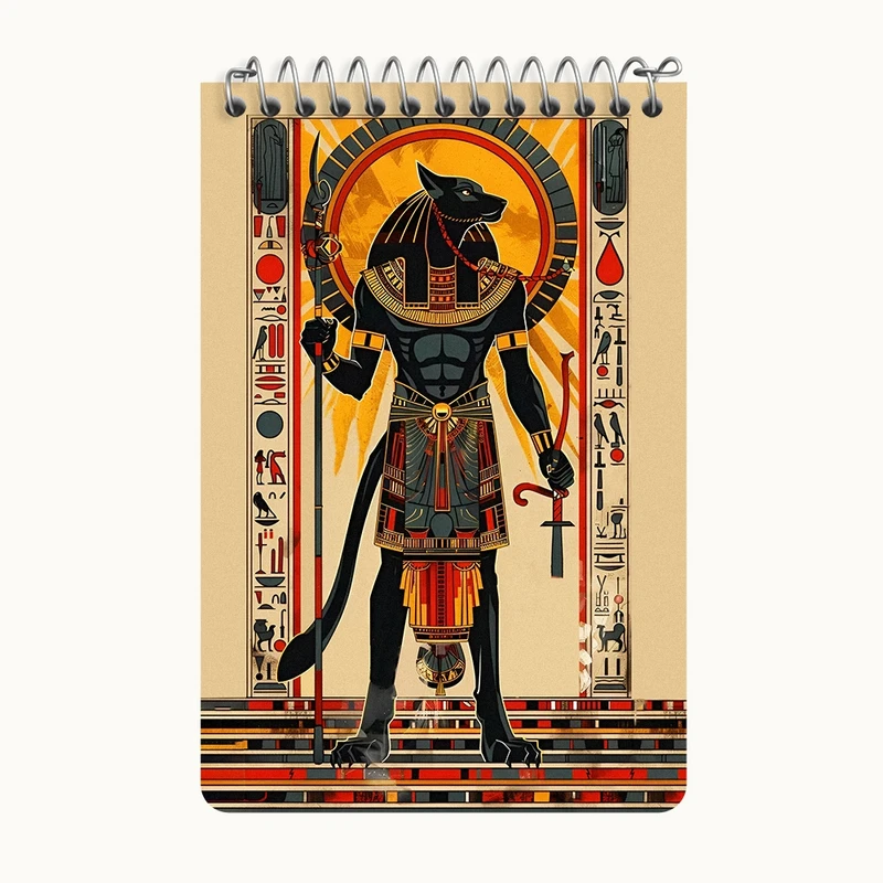 دفتر یادداشت 50 برگ خندالو طرح آنوبیس (Anubis) کد F4853
