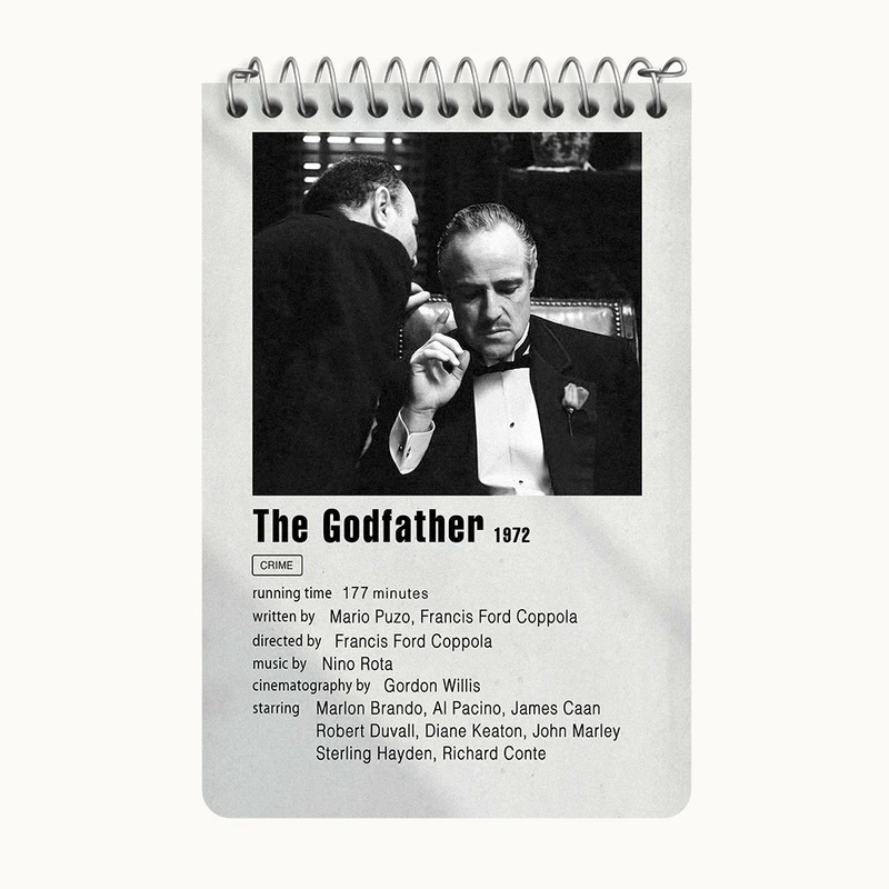 دفتر یادداشت 50 برگ خندالو طرح پدر خوانده (The God Father) کد F11307