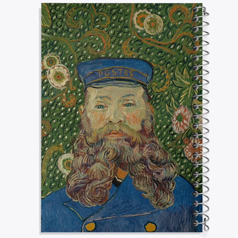 دفتر طراحی 50 برگ خندالو طرح پرتره جوزف رولین ونسان ونگوگ (Van Gogh) کد 36812