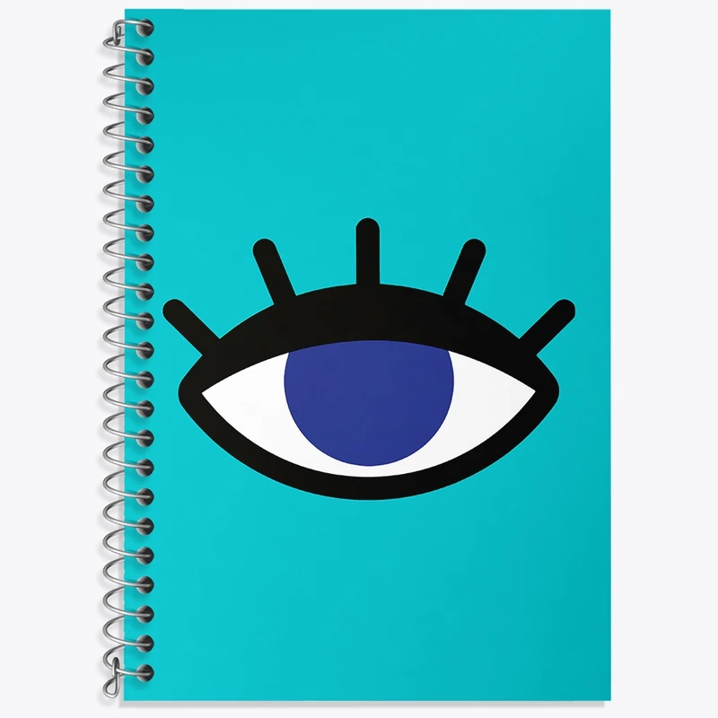 دفتر زبان 50 برگ خندالو مدل سه خط طرح چشم نظر کد N6651