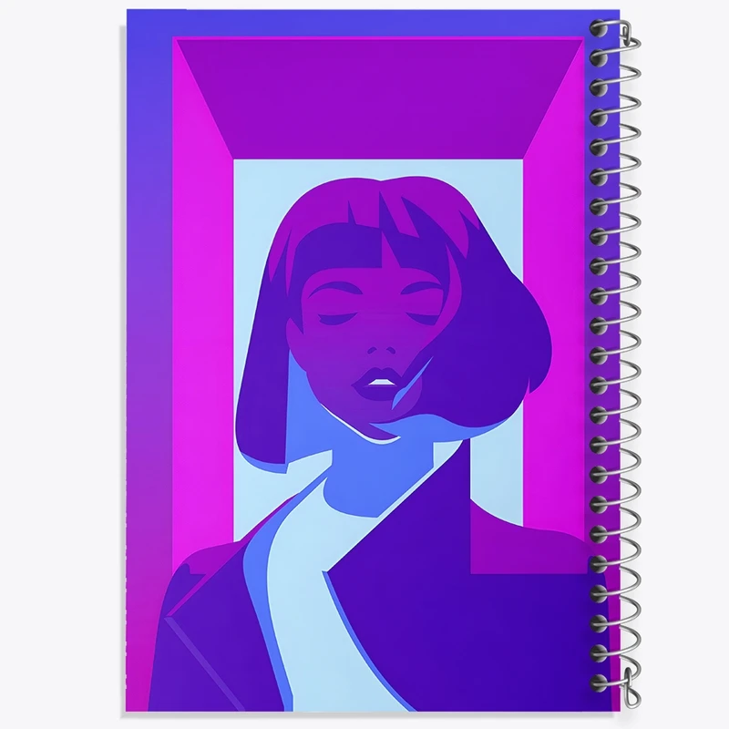 دفتر شطرنجی 50 برگ خندالو طرح دخترانه کد F4799