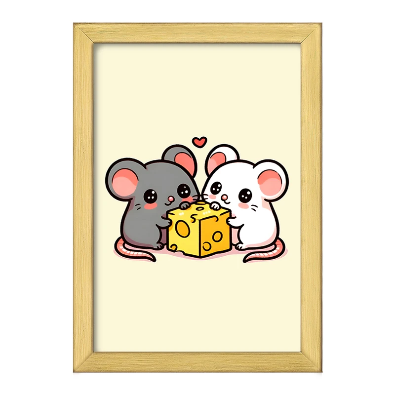 تابلو خندالو طرح موش های بامزه کد F7585