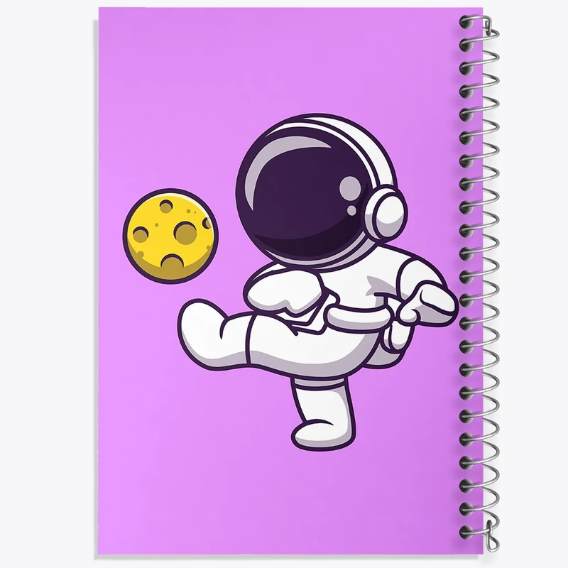 دفتر طراحی 50 برگ خندالو طرح فضانورد کد 25095