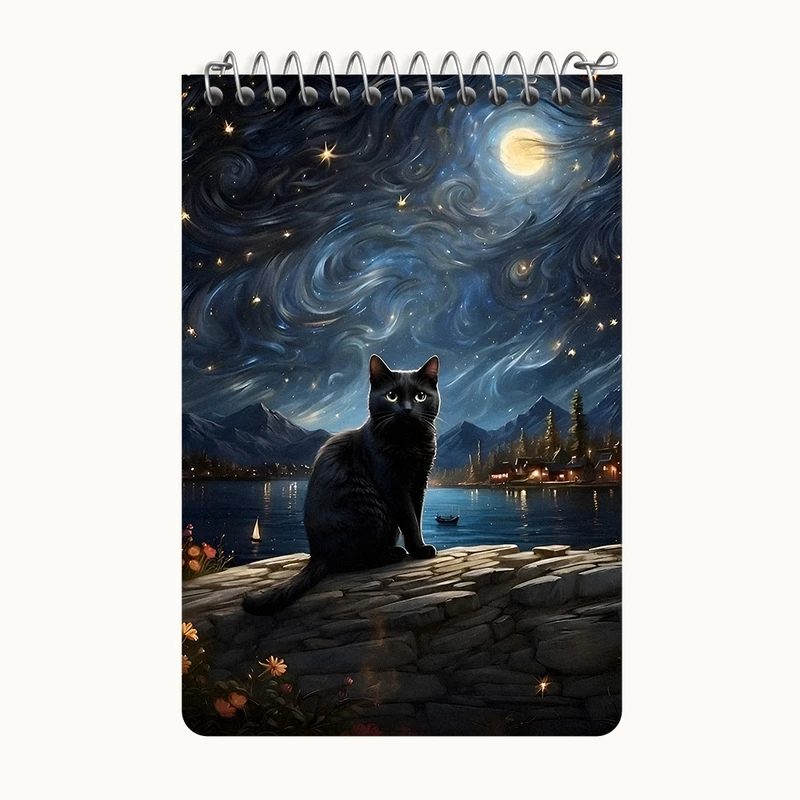 دفتر یادداشت 50 برگ خندالو طرح گربه کد F11550