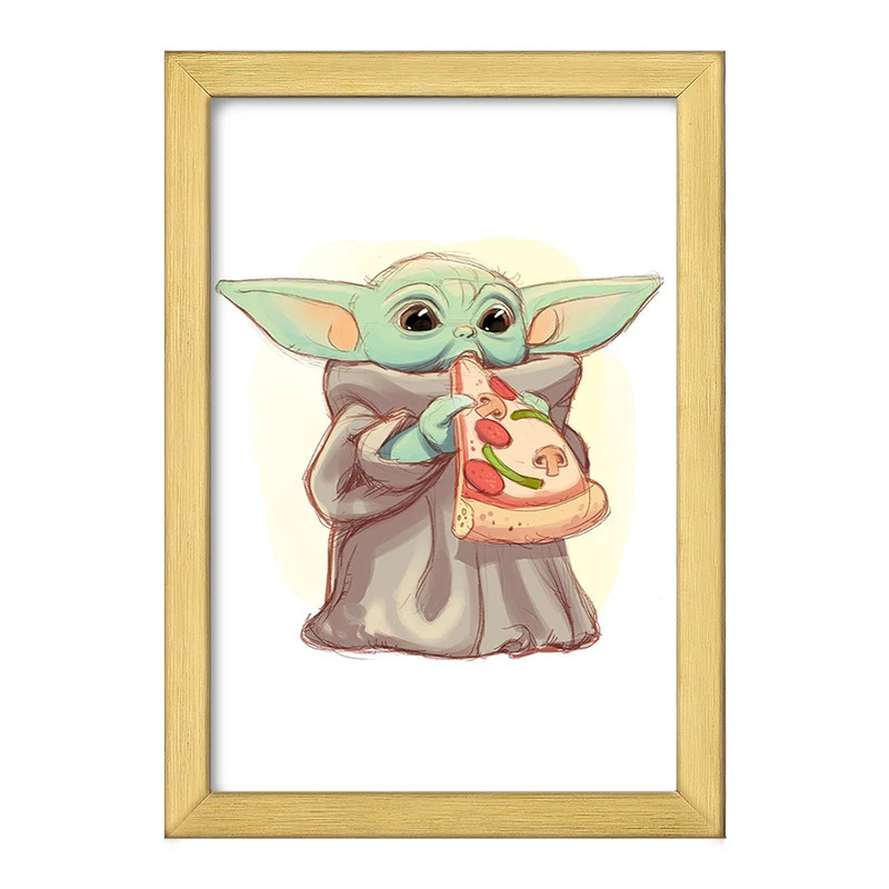 تابلو خندالو طرح یودا سریال جنگ ستارگان کد 26076