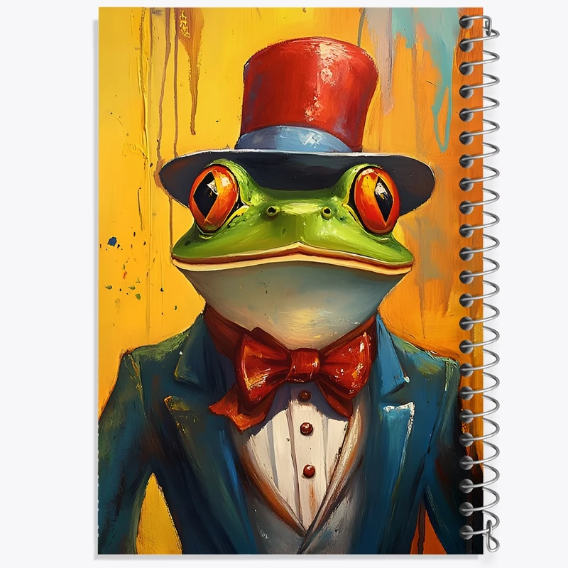 دفتر شطرنجی 50 برگ خندالو طرح قورباغه کد F12117