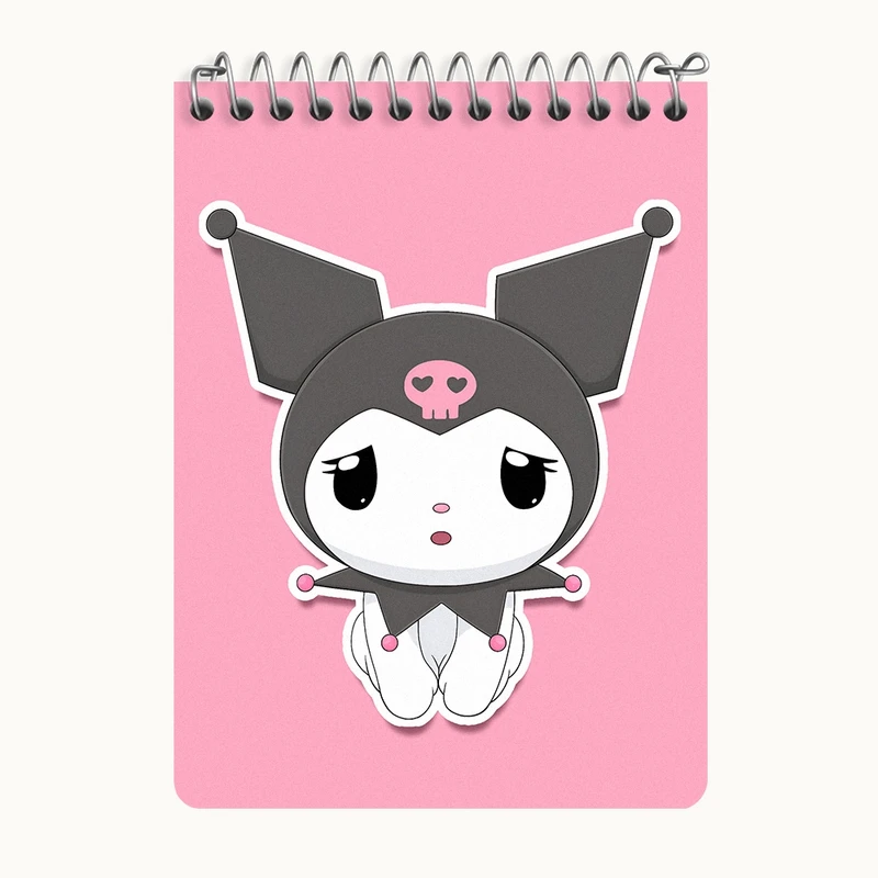 دفتر یادداشت 50 برگ خندالو طرح کرومی (Kuromi) کد N8234