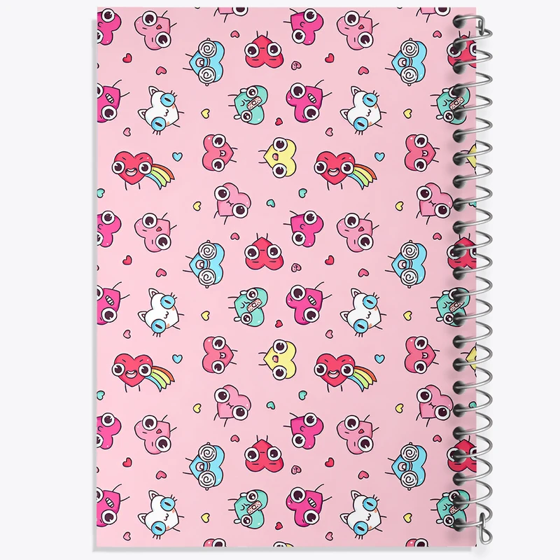 دفتر نقاشی 50 برگ خندالو طرح پترن قلبی کد N8302