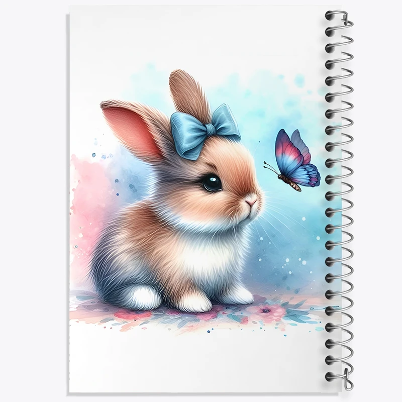 دفتر طراحی 50 برگ خندالو طرح خرگوش کیوت کد N4573