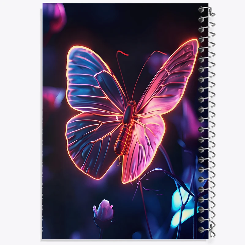 دفتر مشق 50 برگ خندالو طرح پروانه کد F9506