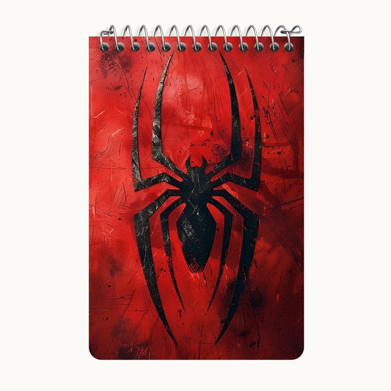 دفتر یادداشت 50 برگ خندالو طرح مرد عنکبوتی (Spider Man) کد F3947
