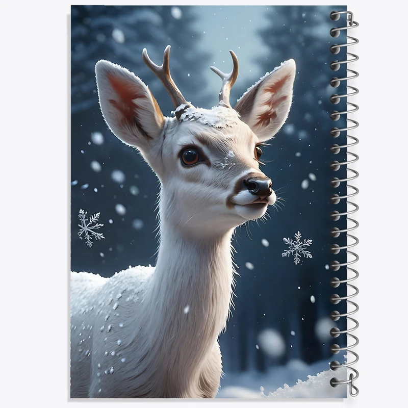 دفتر ژورنال نویسی 50 برگ خندالو مدل نقطه ای طرح گوزن کد F12621