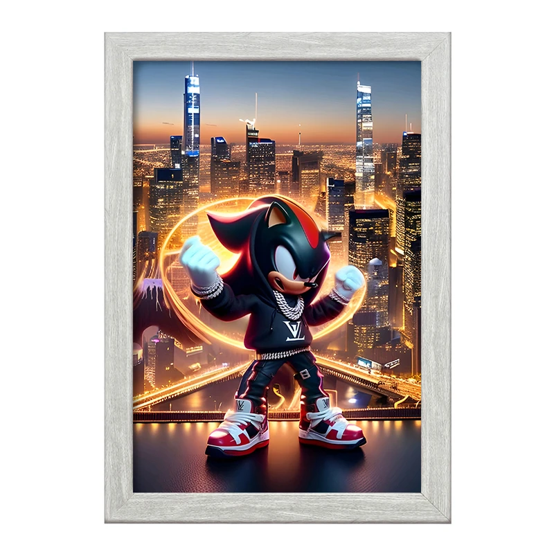تابلو خندالو طرح سونیک (Sonic) کد F4413
