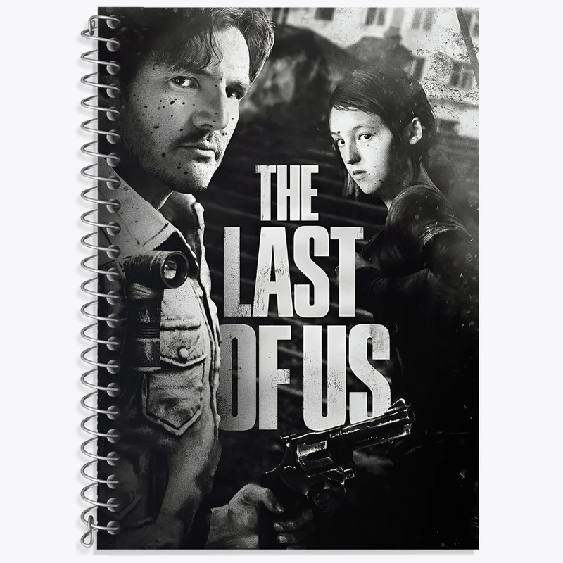 دفتر زبان 50 برگ خندالو مدل سه خط طرح (The Last Of Us) آخرین بازمانده از ما کد N9310