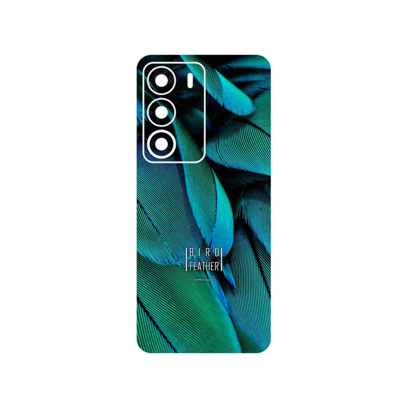 برچسب پوششی ماهوت مدل Green Feather مناسب برای گوشی موبایل ریلمی C71