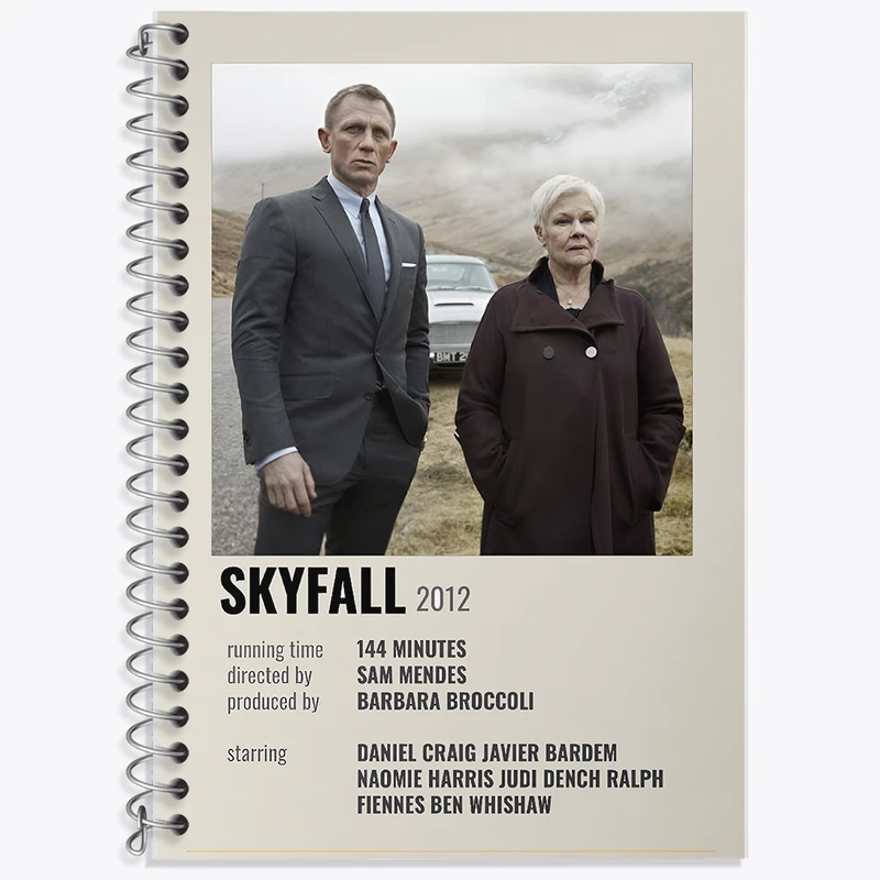 دفتر نت موسیقی 50 برگ خندالو طرح اسکای فال (Skyfall) کد F13100