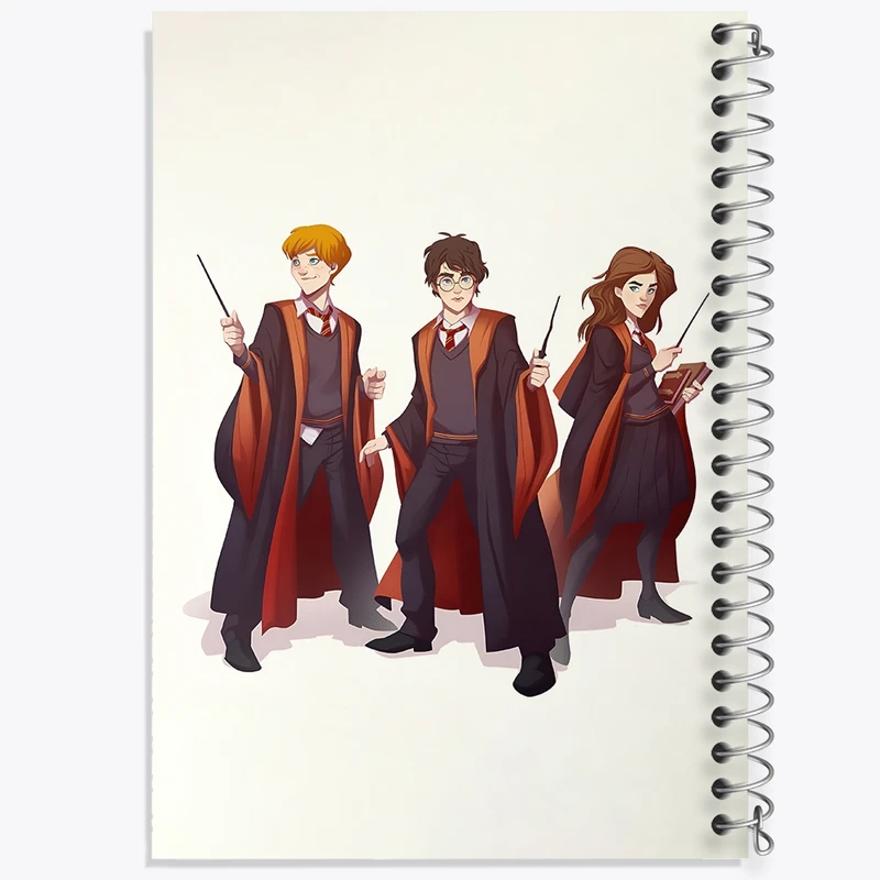 دفتر طراحی 50 برگ خندالو طرح هری پاتر (Harry Potter) کد N2462