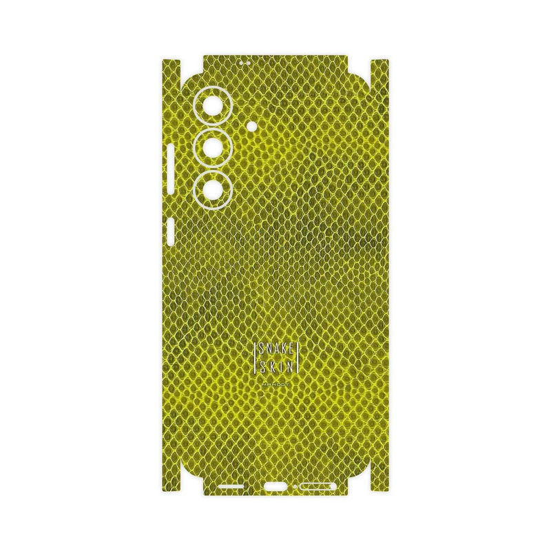 برچسب پوششی ماهوت مدل Yellow Snake Skin-FullSkin مناسب برای گوشی موبایل سامسونگ Galaxy S25 FE