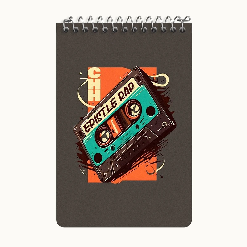 دفتر یادداشت 50 برگ خندالو طرح نوار کاست کد F3009