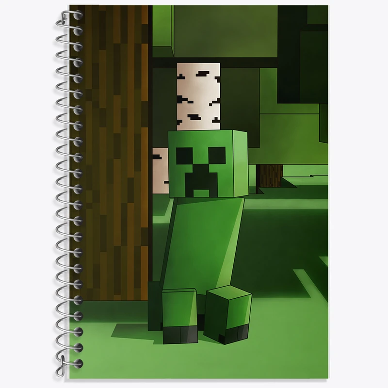 دفتر نت موسیقی 50 برگ خندالو طرح ماینکرافت (Minecraft) کد F14098