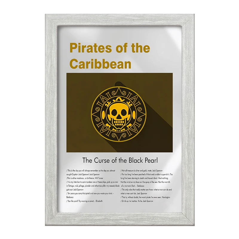 تابلو خندالو طرح دزدان دریایی کارائیب (Pirates of the Caribbean) کد F13830